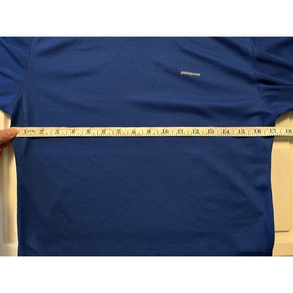 Patagonia Kids Boy Girl Capilene Blue Long Sleeve Ski Base Layer Top Size 14 - Picture 7 of 8